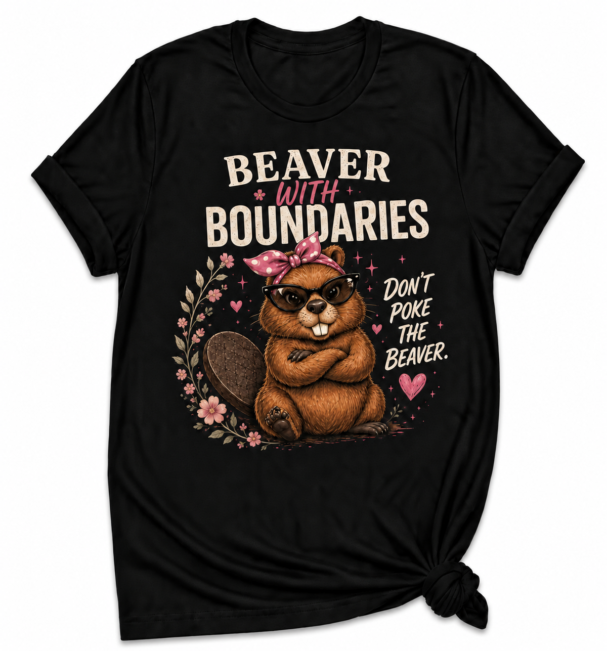 Beaver With Boundaries T-shirt – BORDERLINE BEHAVIOR