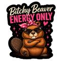 Bitchy Beaver Sticker
