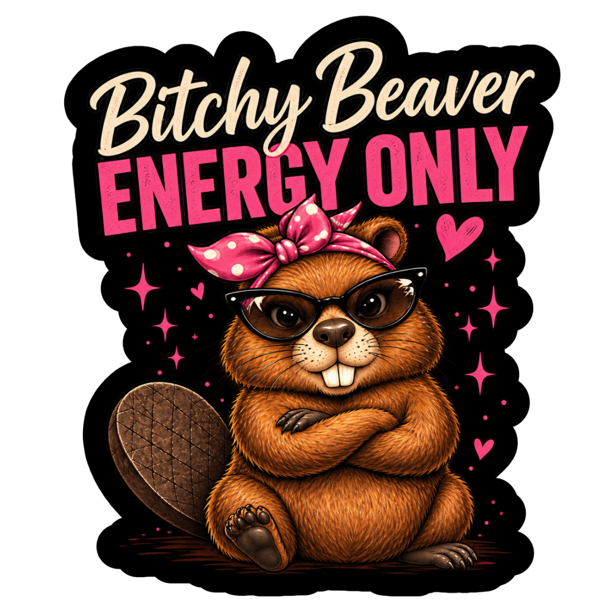 Bitchy Beaver Sticker