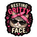 Resting Gritty Sticker