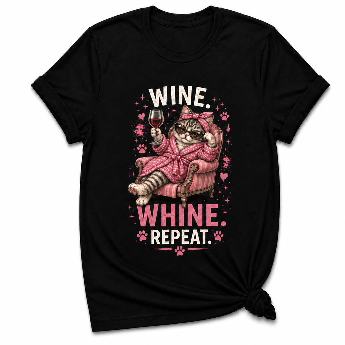 Wine Whine Repeat T-shirt