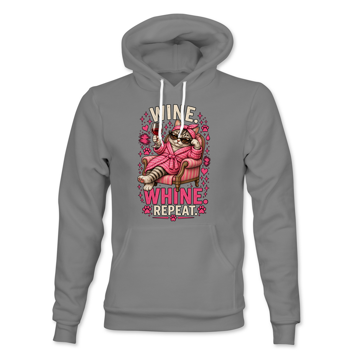 Wine Whine Repeat Hoodie