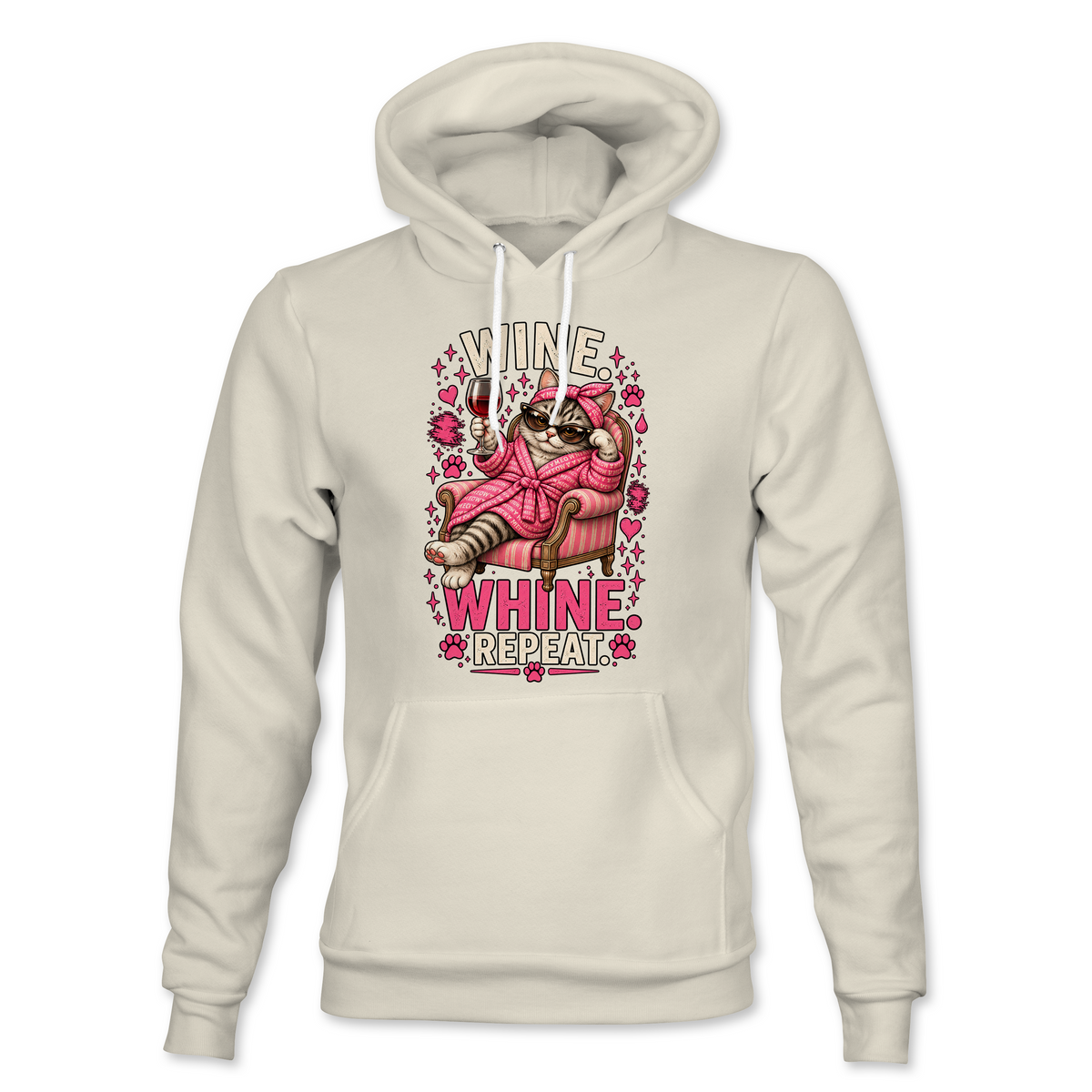 Wine Whine Repeat Hoodie