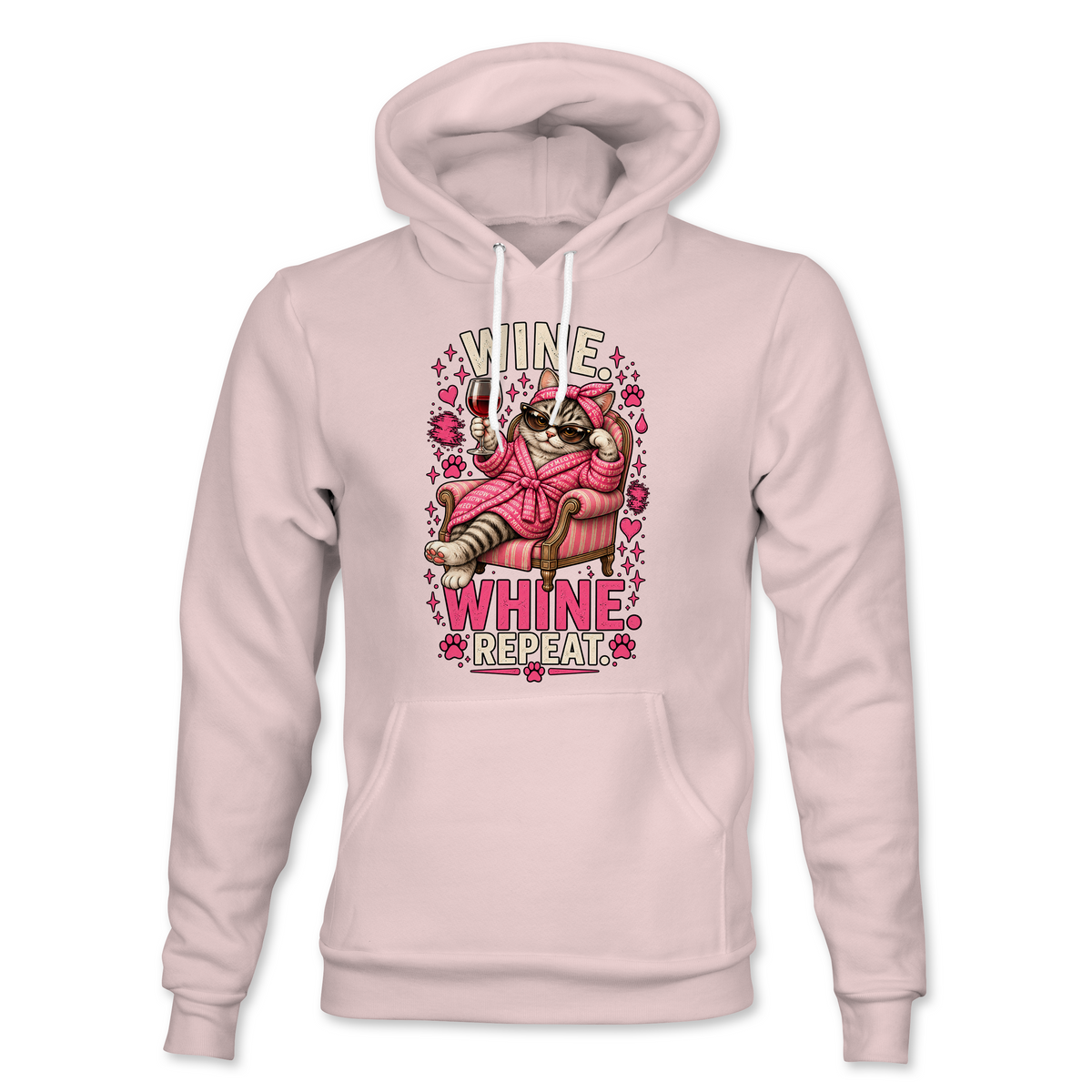Wine Whine Repeat Hoodie
