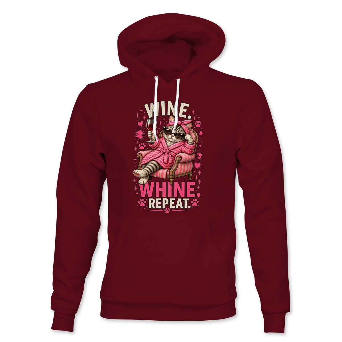 Wine Whine Repeat Hoodie